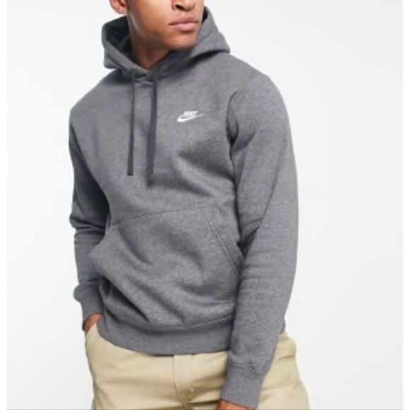 Nike fleece hoodie pullover dark grey size small - Picture 12 of 12